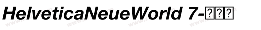 HelveticaNeueWorld 7字体转换 HelveticaNeueWorld 7字体转换